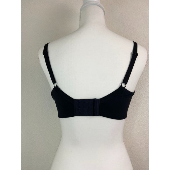 Motherhood maternity‎ women's 34DDD black wireless lightly lined nursing bra - Picture 3 of 5